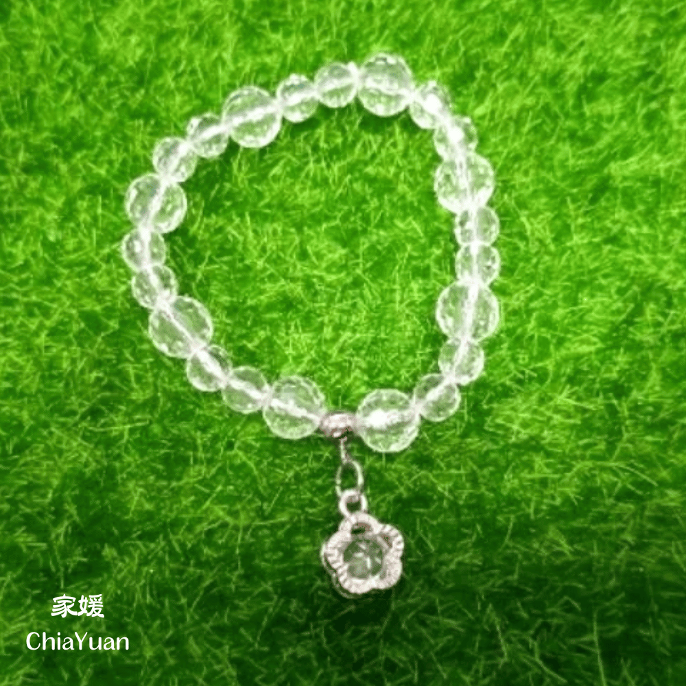 ♥︎ChiaYuan♥︎清透花語手環|約13圍白色| 創意串珠手環